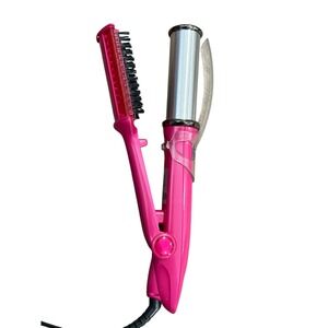 InStyler PINK Rotating 1.25" Hair Straightener Curler Hot Iron IS1001.1 Tested